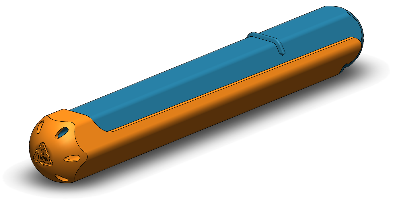 Orange Outer & Blue Inner
